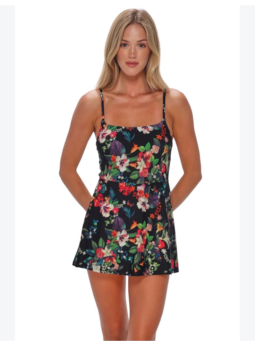 Sunsets Naomi Swim Dress Women's One-Piece Swimsuit MSRP $159 Size Small